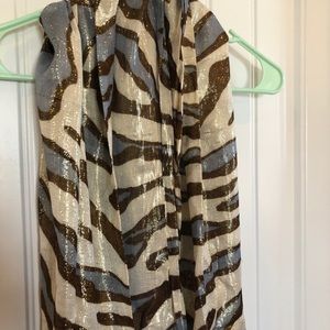 Zebra print scarf
